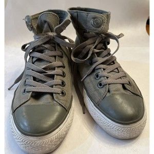 Levi Strauss Co. Canvas High Top Basketball Shoes ollive green Sz 6.5
